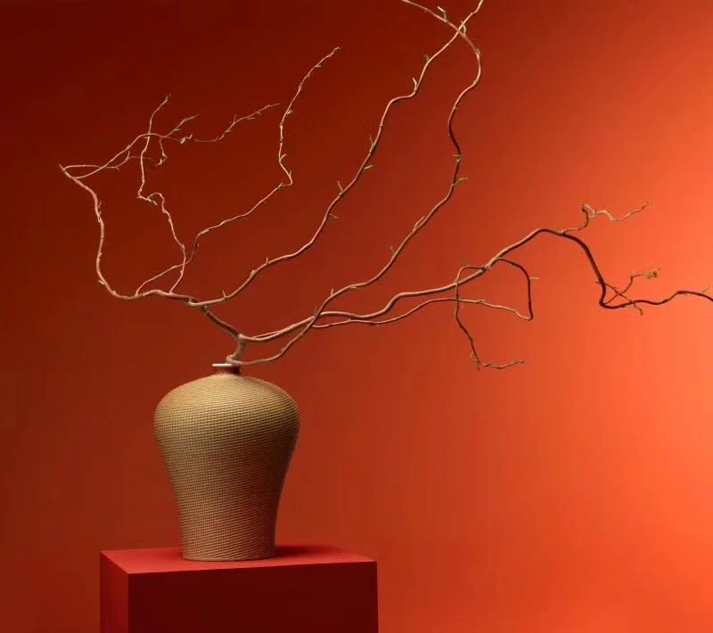 竹絲扣瓷花器— MINOSHIN
